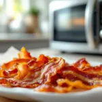 entdecken sie diesen einfachen mikrowellen-trick, mit dem ihr speck unglaublich knusprig wird. schnell, praktisch und lecker – probieren sie es jetzt aus!