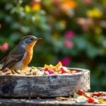 entdecken sie, wie sie mit einfachen küchenresten ein einladendes paradies für rotkehlchen in ihrem garten schaffen können. tipps für die richtige fütterung und gartenpflege.