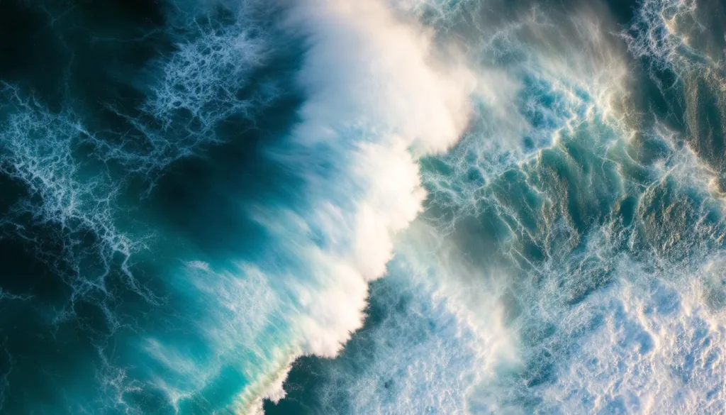 satellitenbilder zeigen gigantische 35-meter-wellen im pazifik, die ozeanographen überraschen und neue erkenntnisse über die meeresdynamik liefern.