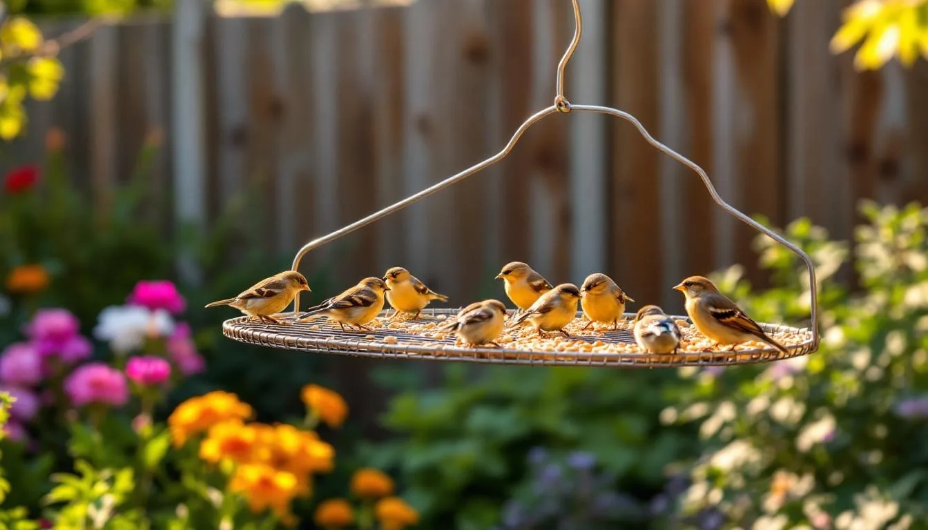 entdecken sie, warum dieser einfache kleiderbügel-trick effektiver ist, um mehr vögel zu schützen, als herkömmliche futterhäuschen. nachhaltiger vogelschutz leicht gemacht!