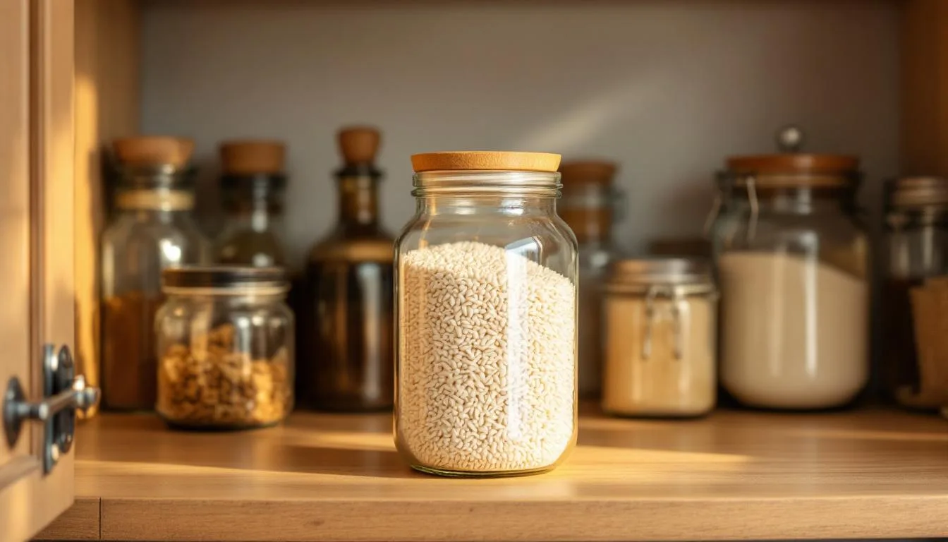 entdecken sie, wie ein glas reis im schrank unangenehme gerüche auf natürliche weise absorbiert – ganz ohne sprays oder kerzen.
