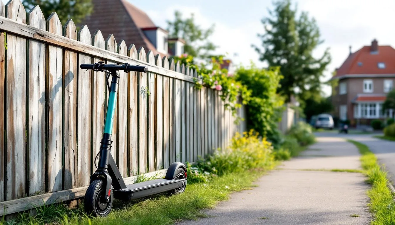 ein e-scooter-fahrer erzählt, warum er seinem nachbarn den beschädigten gartenzaun erklären muss und welche missgeschicke dazu geführt haben.