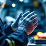 ein rettungssanitäter zeigt die atemtechnik, die sofortige ruhe und kontrolle in extremsituationen bringt – lernen sie, wie sie stress effektiv bewältigen.