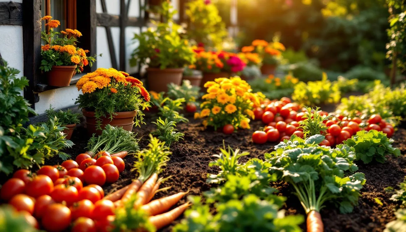 eine familie erklärt, warum sie ihr eigenes gemüse im vorgarten anbaut und welche vorteile das für sie hat.