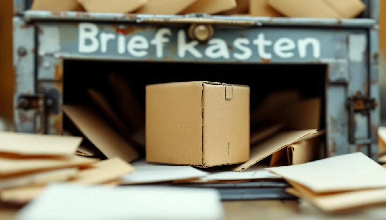 entdecken sie den überraschenden zweck dieses seltsamen kartonwürfels im briefkasten – keine werbung, kein spam, sondern etwas wirklich nützliches.