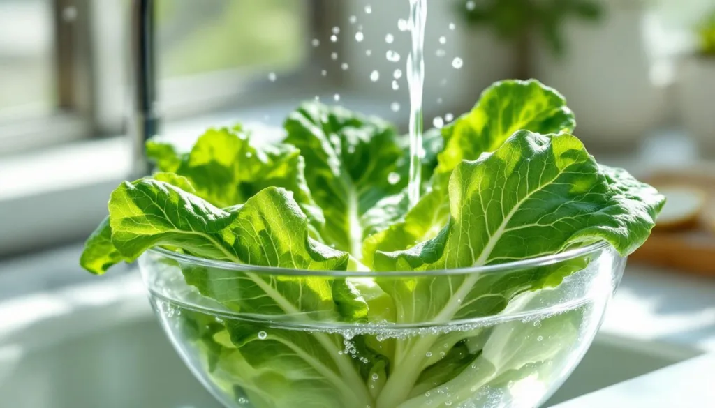 experten zeigen, wie man bakterien und pestizide vom salat entfernt – ganz ohne klares wasser oder spülmittel.